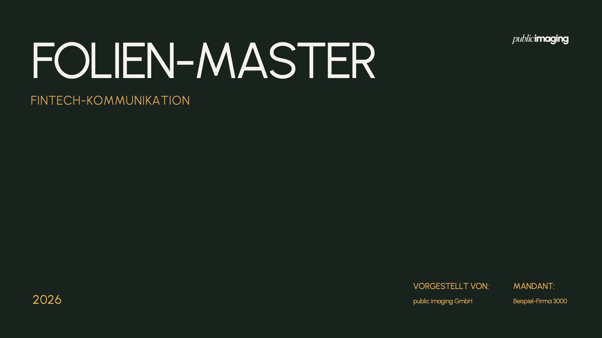 public imaging Folien-Master 2026 — Title-Folie