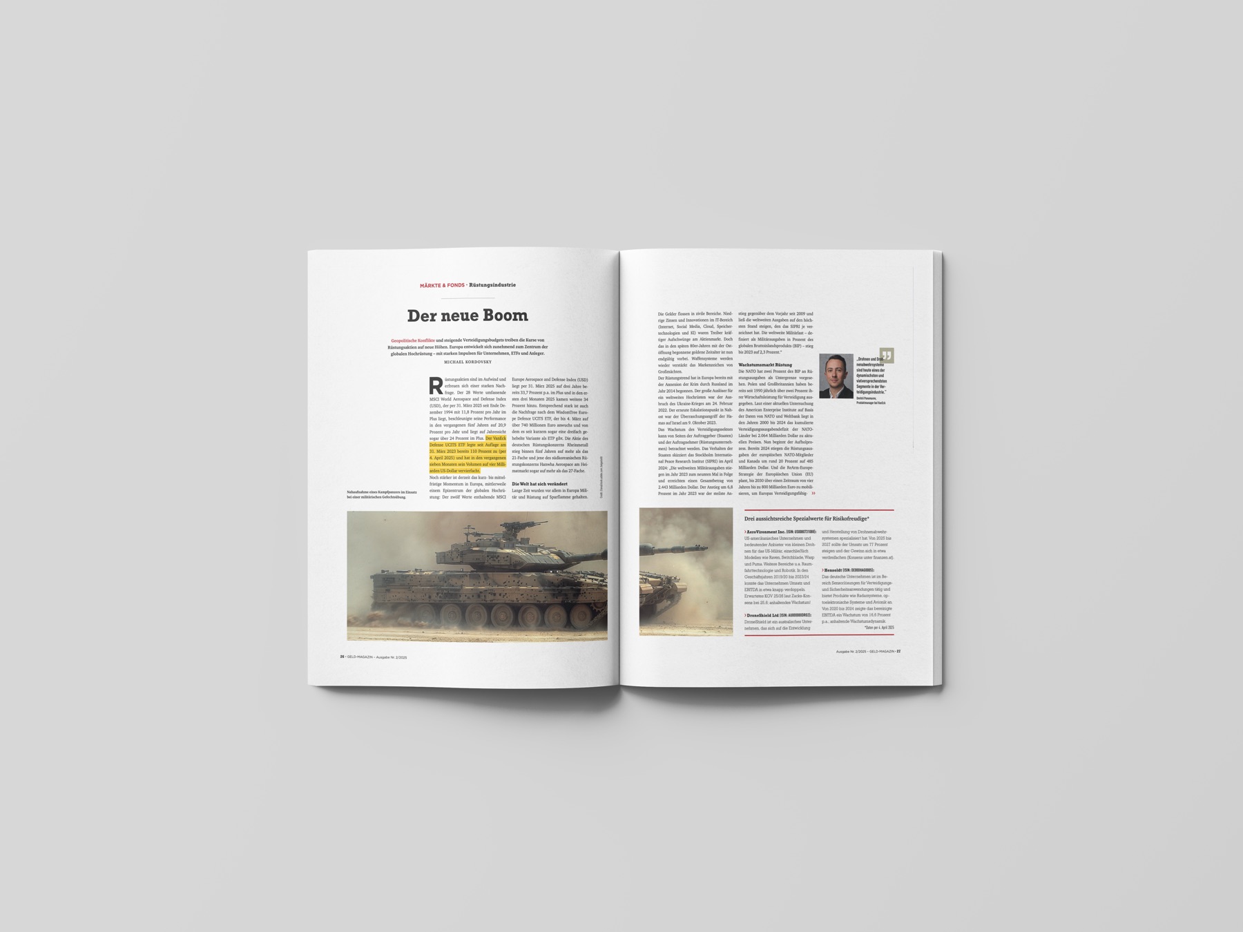 VanEck Platzierung in Geld Magazin